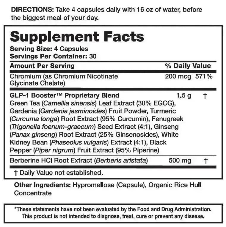 herbalean glp-1 ingredients Supplement | Natural GLP-1 Production | GLP 1 Booster Drink Mix to Control Appetite and Cravings | Great Tasting Metabolic Support Triquetra - GLP-Activate Natural GLP-1